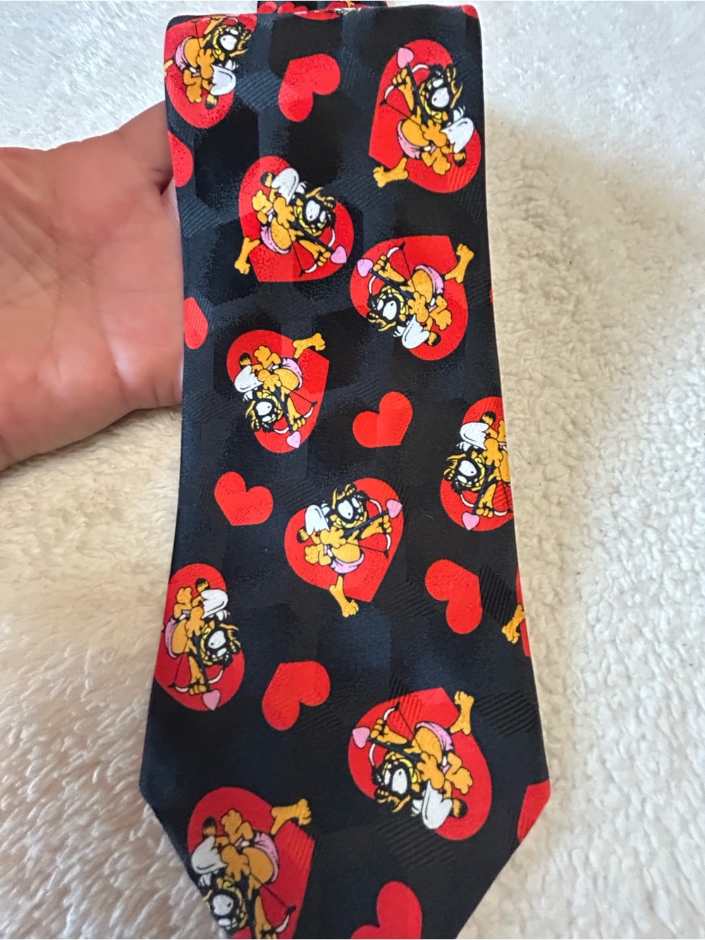 Vintage Garfield Cupid Necktie